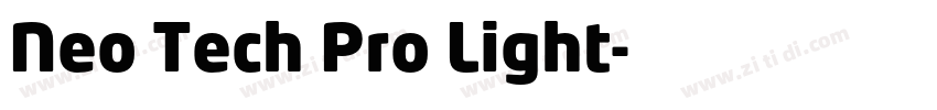 Neo Tech Pro Light字体转换